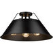 Orwell 3 Light 19 inch Matte Black Flush Mount Ceiling Light